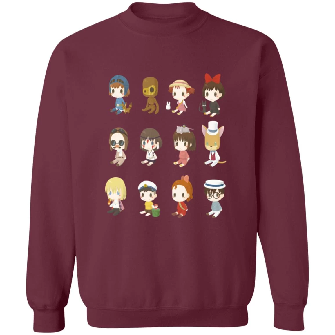Ghibli Characters Cute Collection Sweatshirt 6 Ghibli Characters Cute Collection Sweatshirt - Image 4