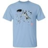Totoro And The Girls Ink Painting T Shirt -Ghibli Shop redirect10082021021021
