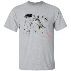 Totoro And The Girls Ink Painting T Shirt -Ghibli Shop redirect10082021021021 8