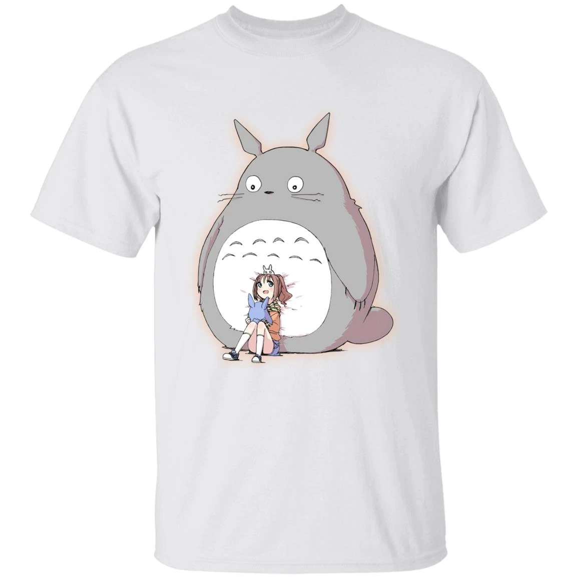 Totoro And The Little Girl T Shirt 4 Totoro And The Little Girl T Shirt - Image 2