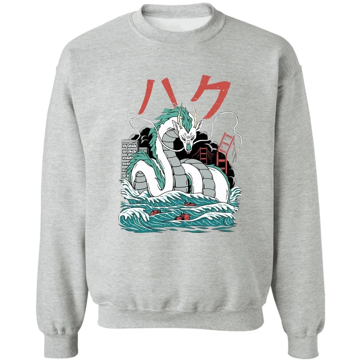 Spirited Away – Haku Dragon Harajuku Style Sweatshirt 3 Spirited Away – Haku Dragon Harajuku Style Sweatshirt