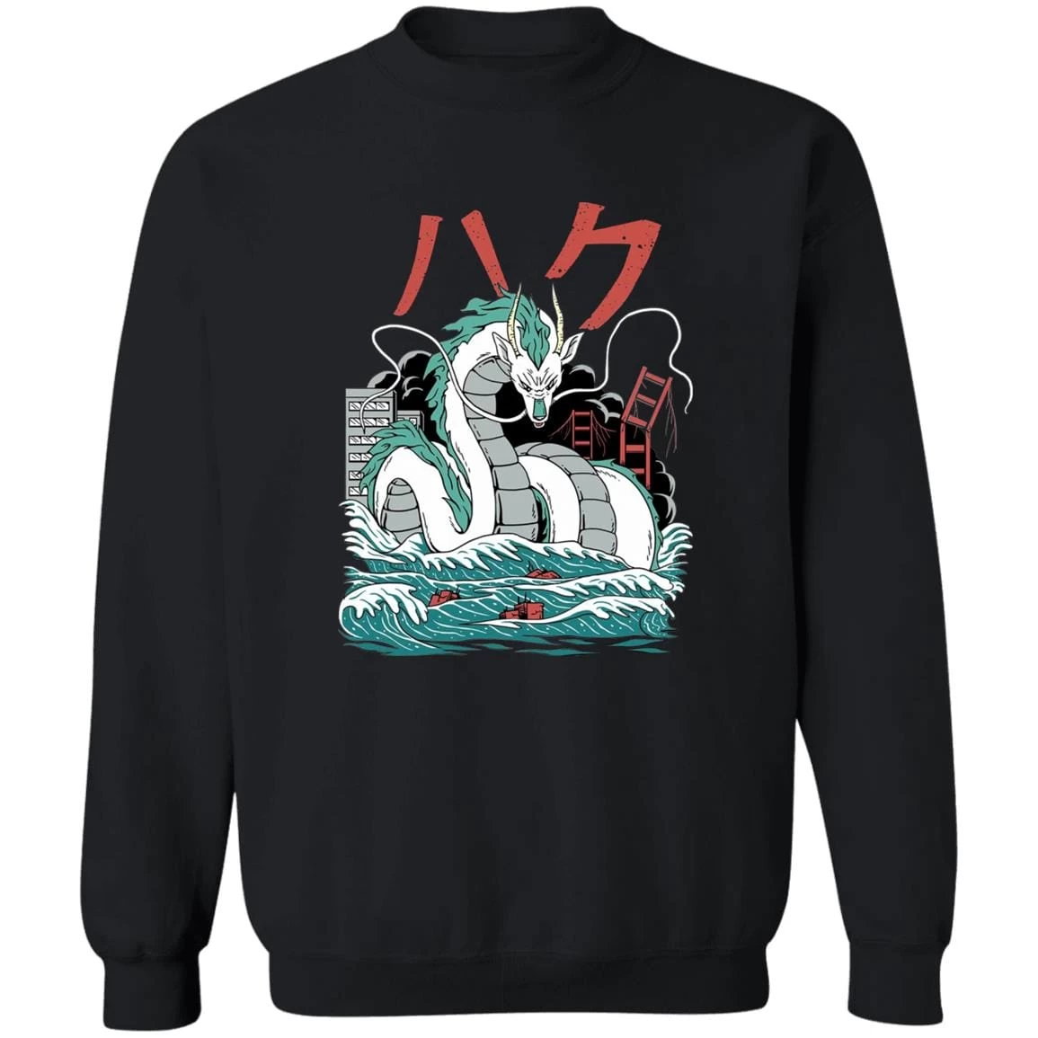 Spirited Away – Haku Dragon Harajuku Style Sweatshirt 12 Spirited Away – Haku Dragon Harajuku Style Sweatshirt - Image 10