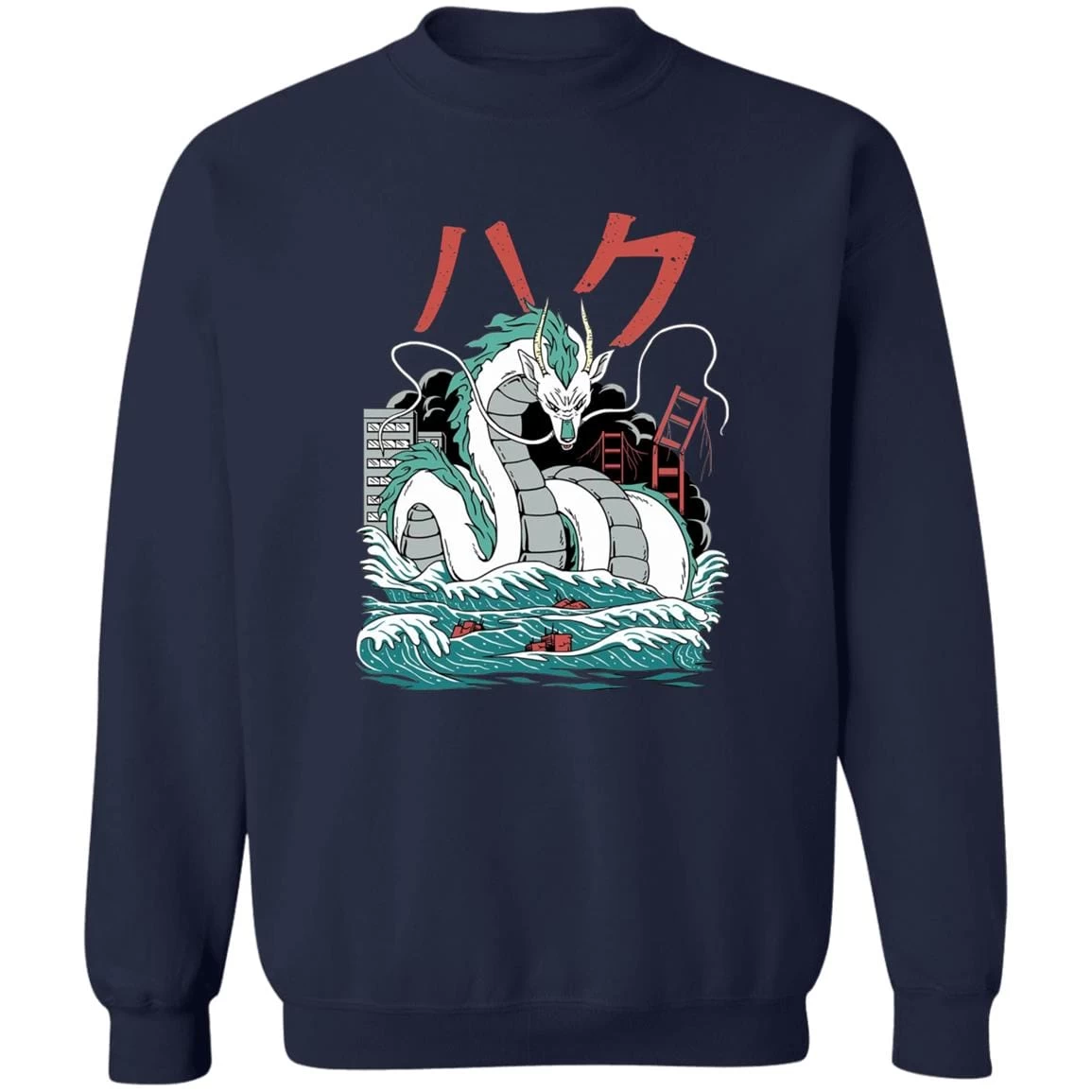 Spirited Away – Haku Dragon Harajuku Style Sweatshirt 17 Spirited Away – Haku Dragon Harajuku Style Sweatshirt - Image 15