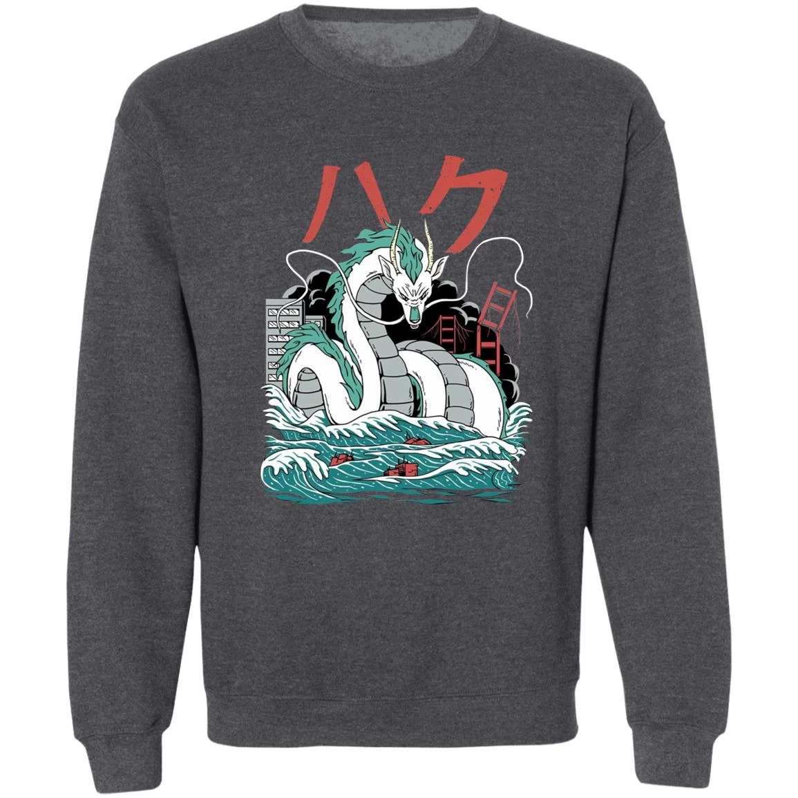 Spirited Away – Haku Dragon Harajuku Style Sweatshirt 13 Spirited Away – Haku Dragon Harajuku Style Sweatshirt - Image 11