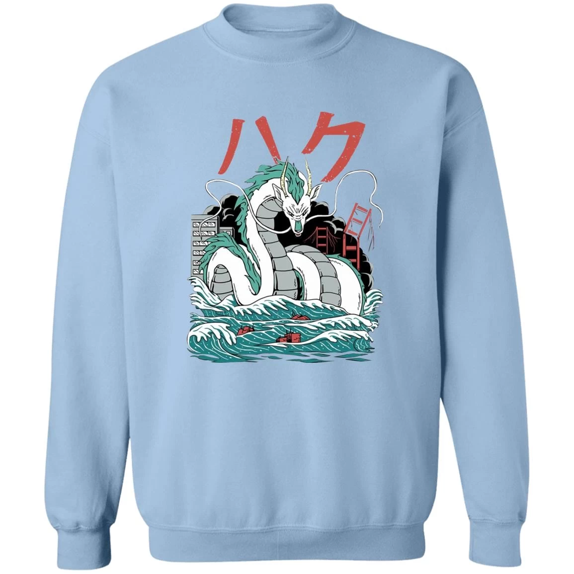 Spirited Away – Haku Dragon Harajuku Style Sweatshirt 10 Spirited Away – Haku Dragon Harajuku Style Sweatshirt - Image 8