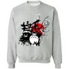 Totoro And Friends By The Red Moon Sweatshirt -Ghibli Shop redirect10102021051045