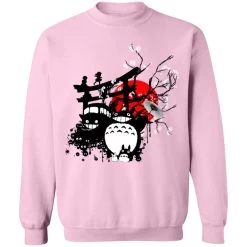 Totoro And Friends By The Red Moon Sweatshirt -Ghibli Shop redirect10102021051046 7