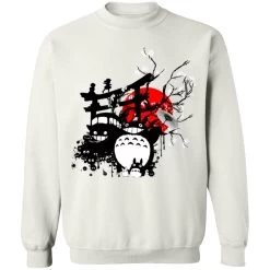 Totoro And Friends By The Red Moon Sweatshirt -Ghibli Shop redirect10102021051046 8