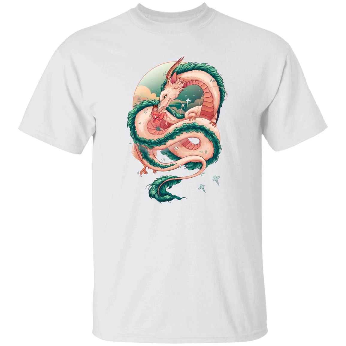 Spirited Away Haku Dragon Fanart T Shirt 4 Spirited Away Haku Dragon Fanart T Shirt - Image 2