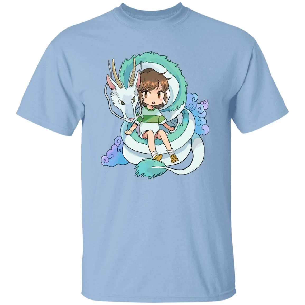 Spirited Away Chihiro And The Dragon Chibi T Shirt 3 Spirited Away Chihiro And The Dragon Chibi T Shirt
