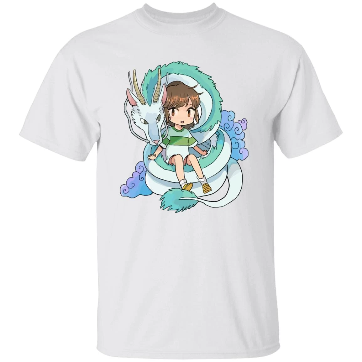 Spirited Away Chihiro And The Dragon Chibi T Shirt 4 Spirited Away Chihiro And The Dragon Chibi T Shirt - Image 2