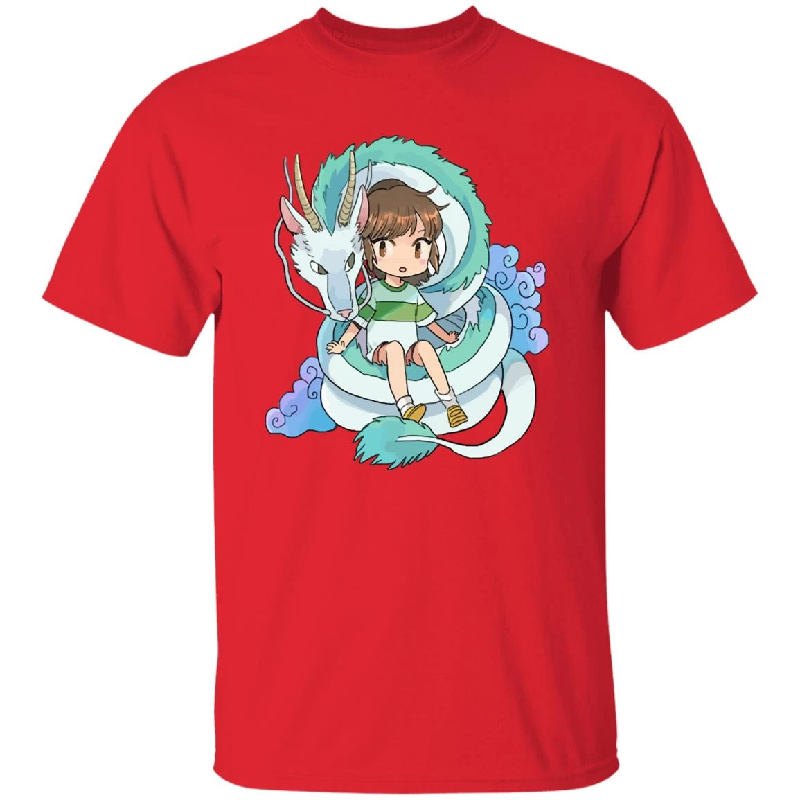 Spirited Away Chihiro And The Dragon Chibi T Shirt 10 Spirited Away Chihiro And The Dragon Chibi T Shirt - Image 8
