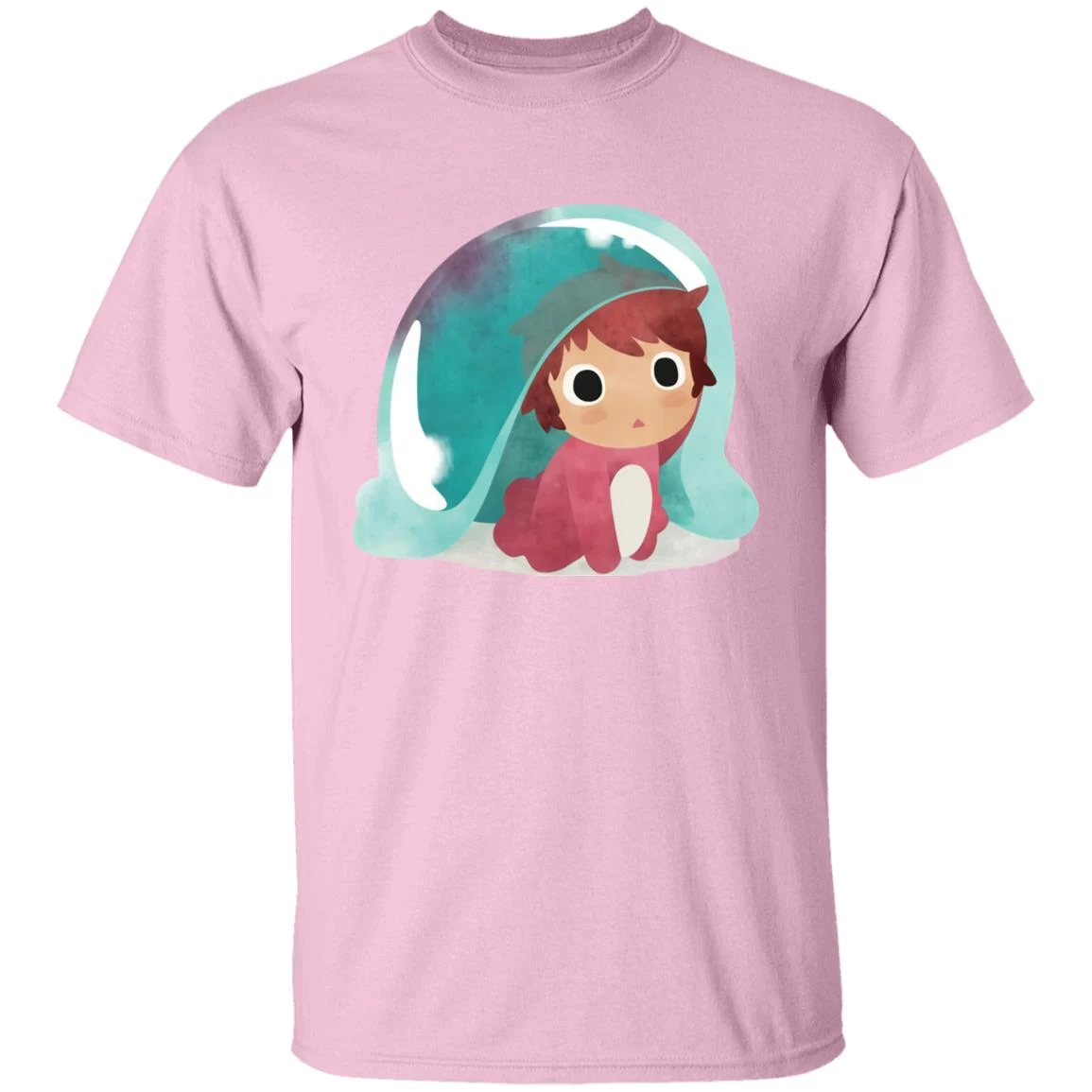 Ponyo Water Color T Shirt 7 Ponyo Water Color T Shirt - Image 5