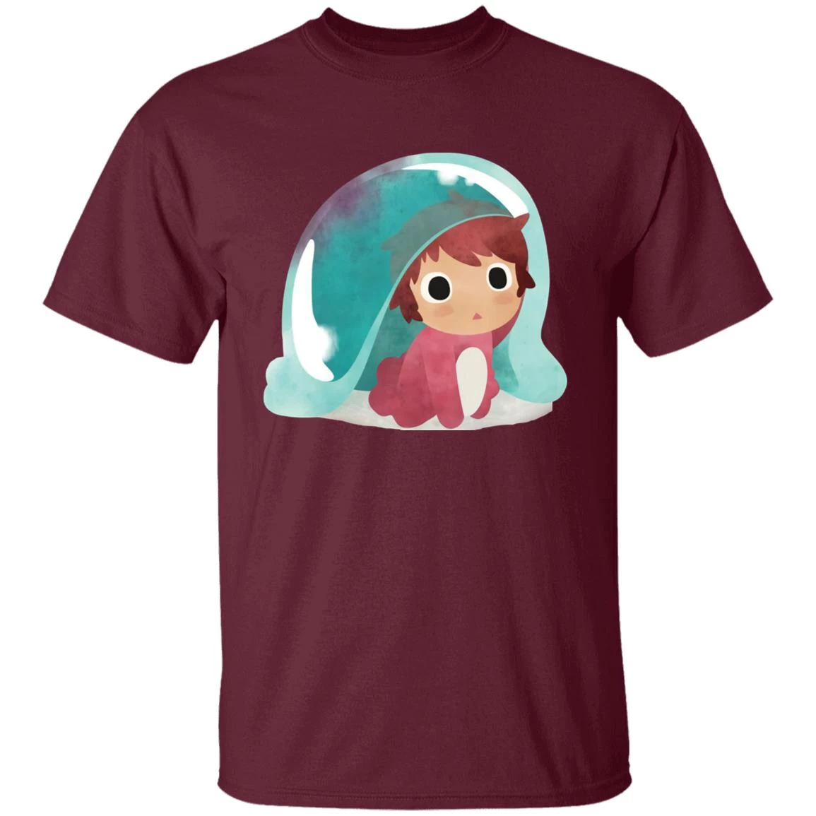 Ponyo Water Color T Shirt 8 Ponyo Water Color T Shirt - Image 6