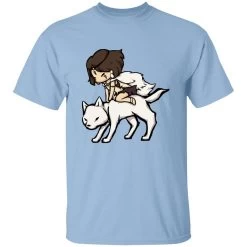 Princess Mononoke And The Wolf Chibi T Shirt 31 Princess Mononoke And The Wolf Chibi T Shirt -Ghibli Shop redirect10252022001004 3