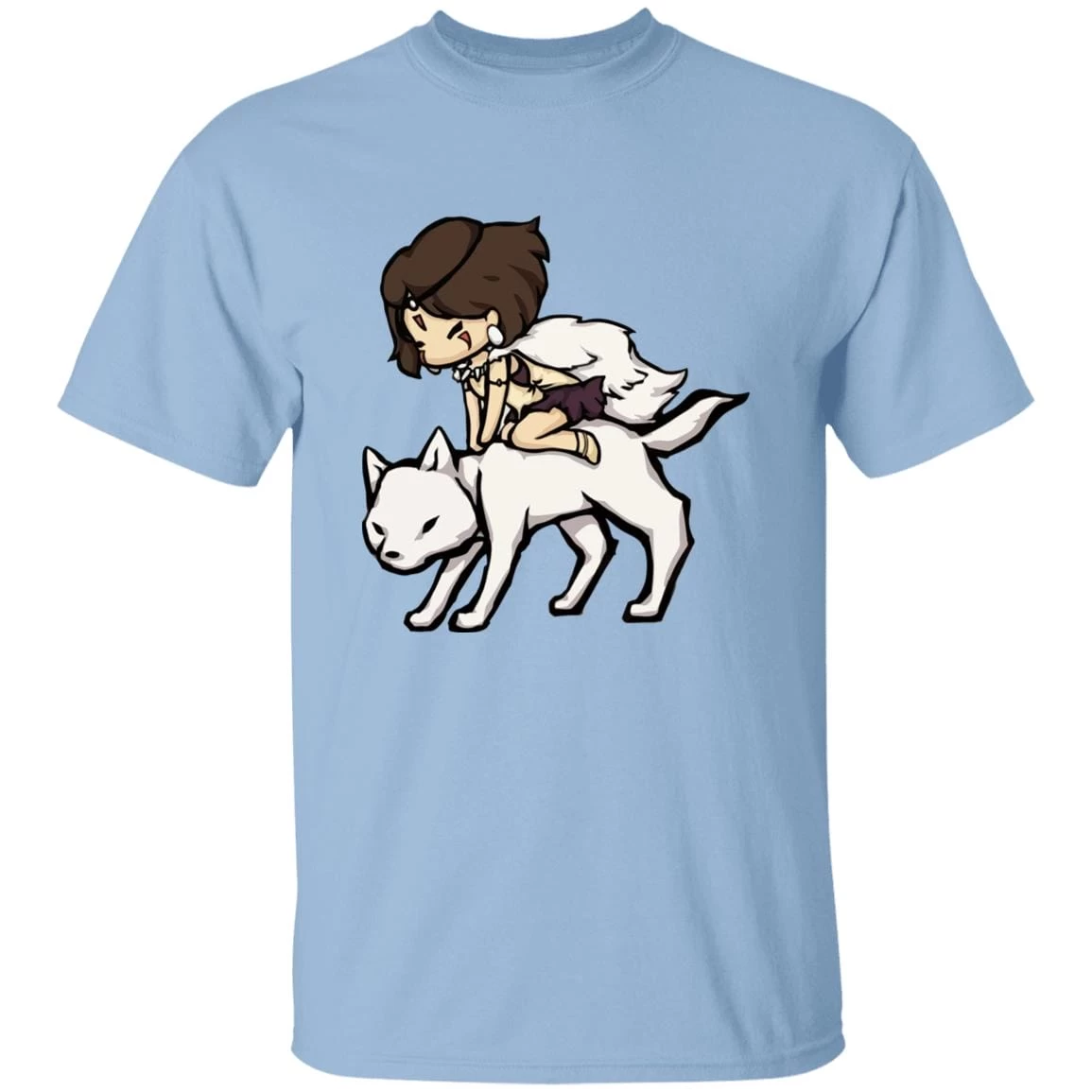 Princess Mononoke And The Wolf Chibi T Shirt 3 Princess Mononoke And The Wolf Chibi T Shirt