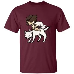 Princess Mononoke And The Wolf Chibi T Shirt 25 Princess Mononoke And The Wolf Chibi T Shirt -Ghibli Shop redirect10252022001005 2