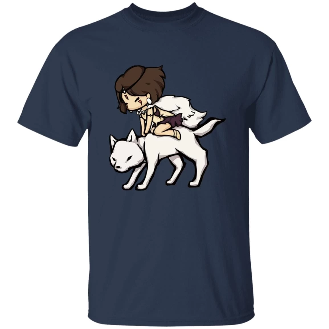 Princess Mononoke And The Wolf Chibi T Shirt 17 Princess Mononoke And The Wolf Chibi T Shirt - Image 15