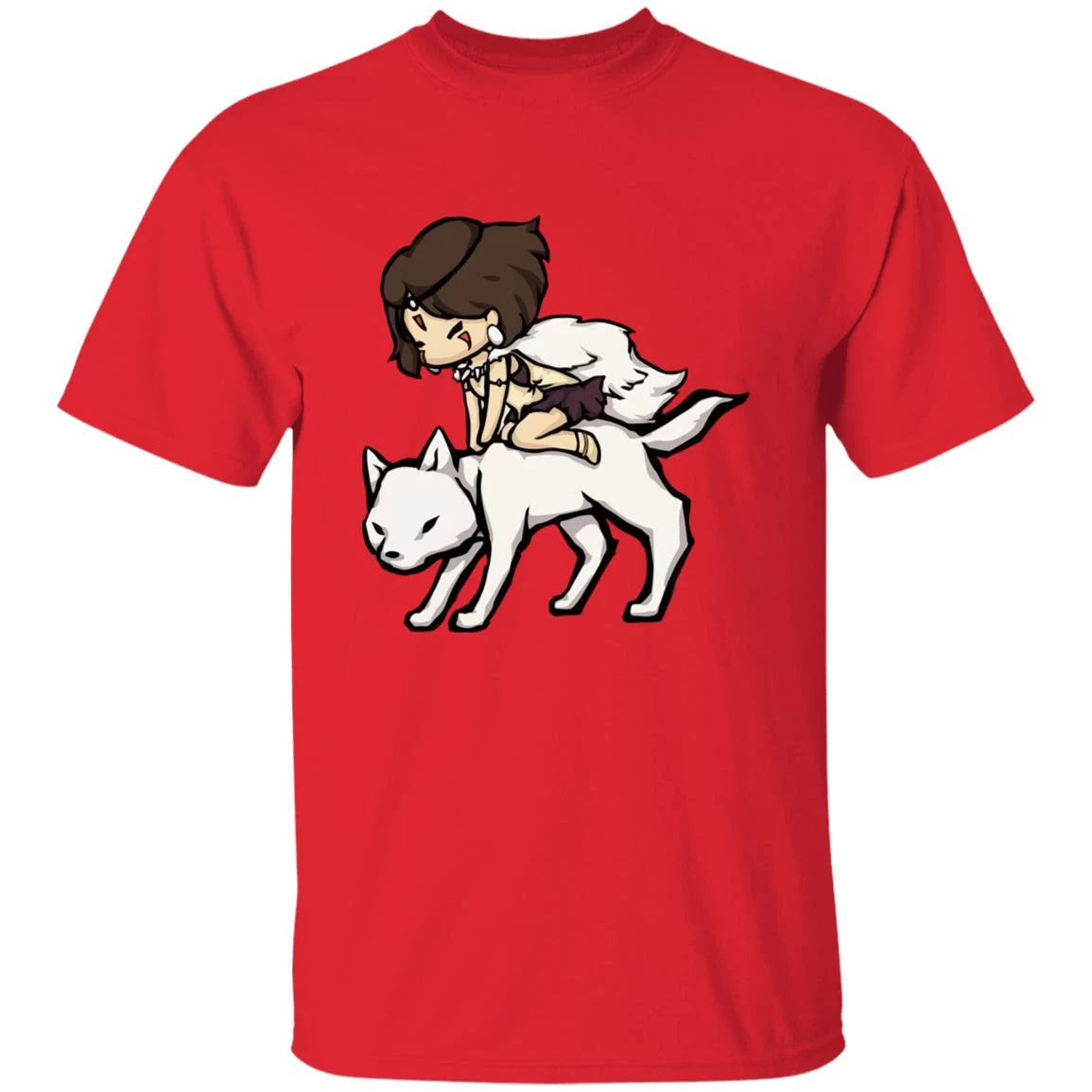 Princess Mononoke And The Wolf Chibi T Shirt 10 Princess Mononoke And The Wolf Chibi T Shirt - Image 8