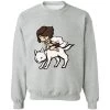 Princess Mononoke And The Wolf Chibi Sweatshirt 2 Princess Mononoke And The Wolf Chibi Sweatshirt -Ghibli Shop redirect10252022001007 7 1