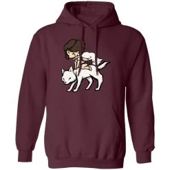 Princess Mononoke And The Wolf Chibi Hoodie -Ghibli Shop redirect10252022001008