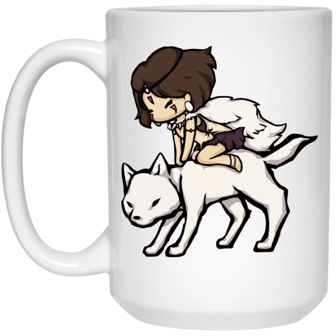 Princess Mononoke And The Wolf Chibi Mug 4 Princess Mononoke And The Wolf Chibi Mug - Image 2