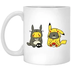 Totoro And Pikachu Cosplaying Mug