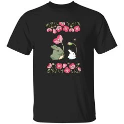 The Mini Totoro And Flowers T Shirt 22 The Mini Totoro And Flowers T Shirt -Ghibli Shop redirect11022022011126