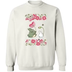 The Mini Totoro And Flowers Sweatshirt 21 The Mini Totoro And Flowers Sweatshirt -Ghibli Shop redirect11022022011130 1