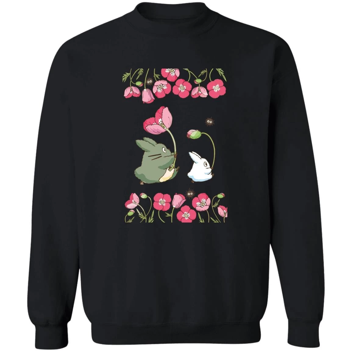 The Mini Totoro And Flowers Sweatshirt 12 The Mini Totoro And Flowers Sweatshirt - Image 10