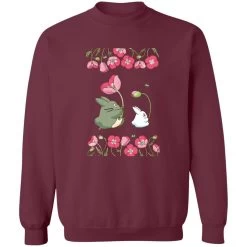 The Mini Totoro And Flowers Sweatshirt 23 The Mini Totoro And Flowers Sweatshirt -Ghibli Shop redirect11022022011130 3