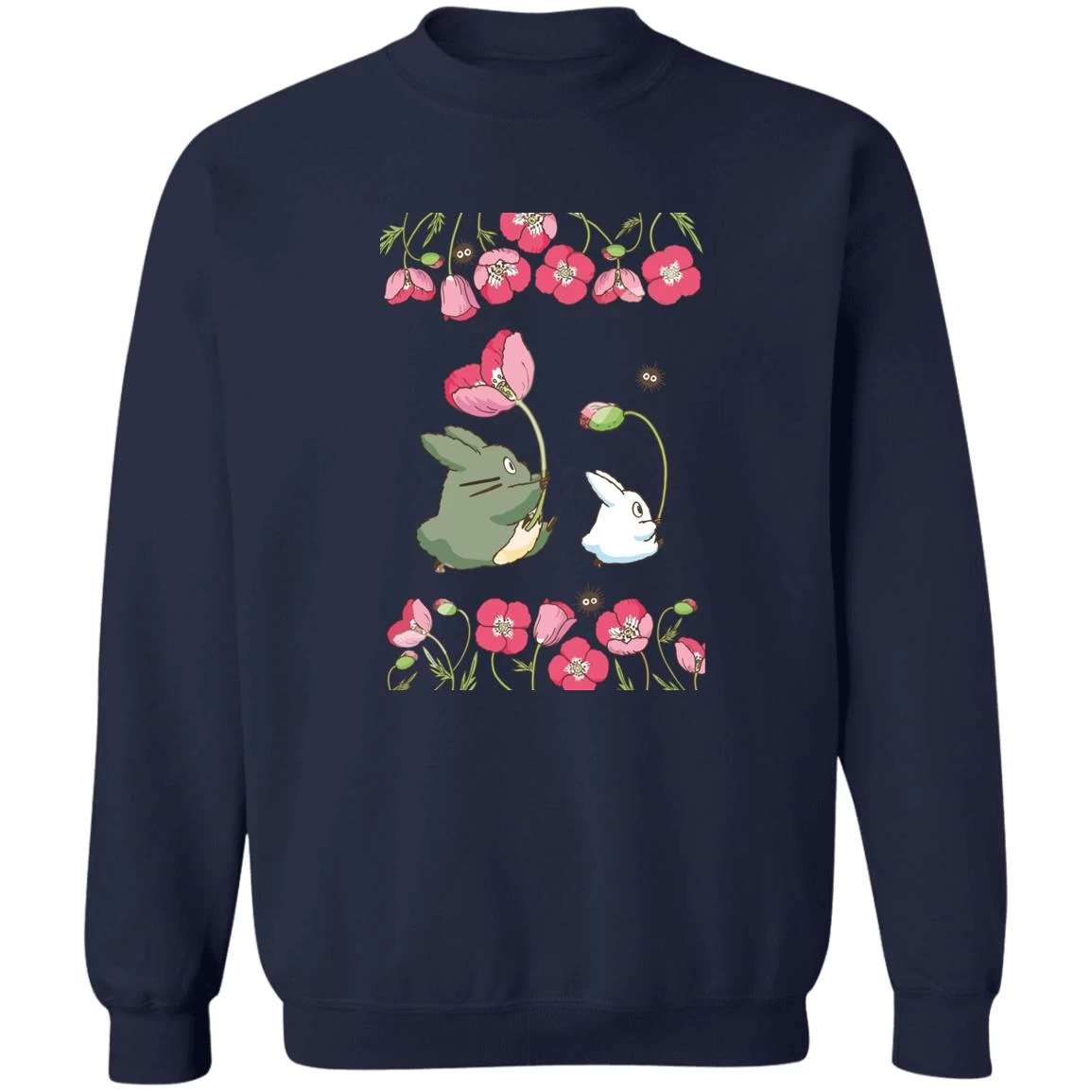 The Mini Totoro And Flowers Sweatshirt 17 The Mini Totoro And Flowers Sweatshirt - Image 15