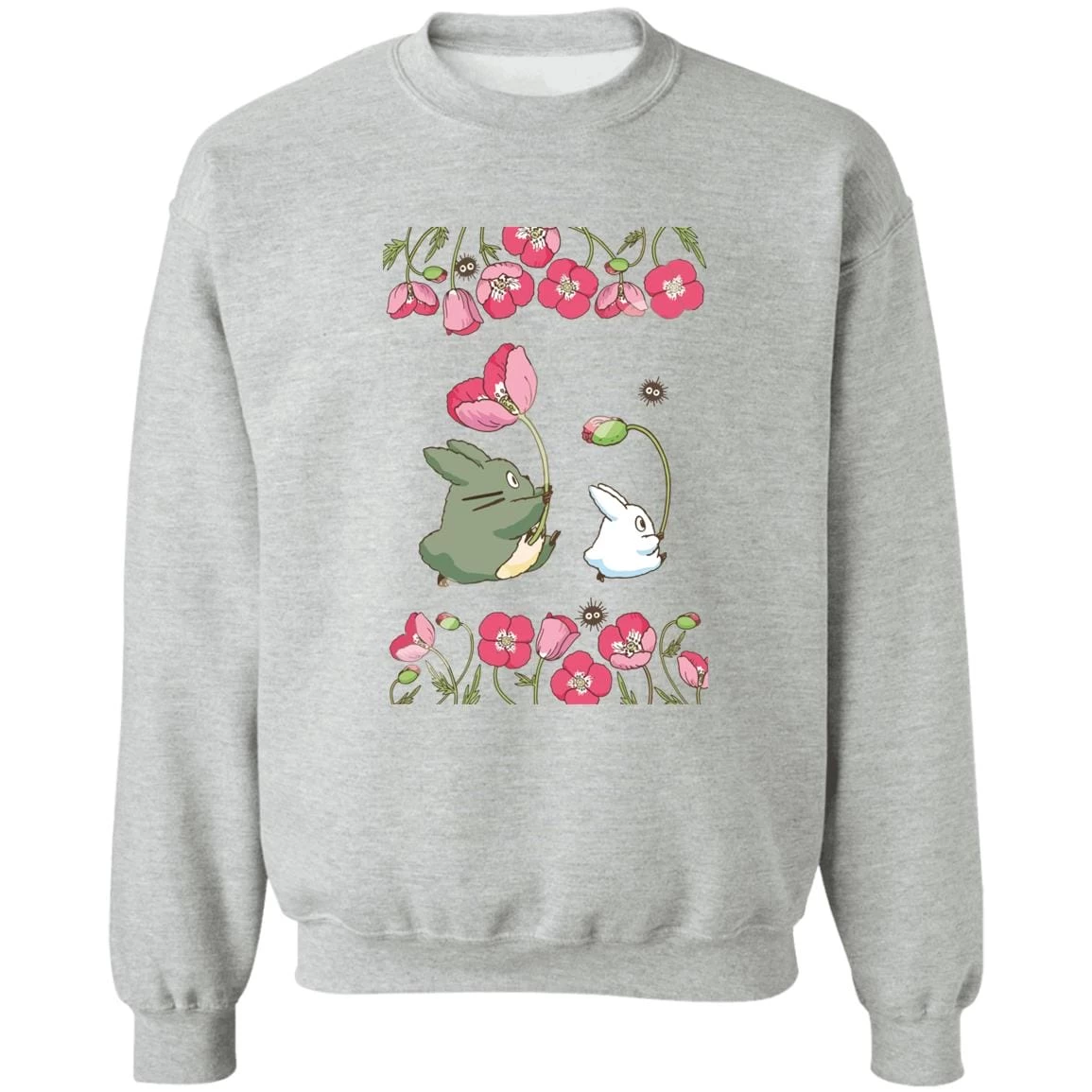 The Mini Totoro And Flowers Sweatshirt 19 The Mini Totoro And Flowers Sweatshirt - Image 17