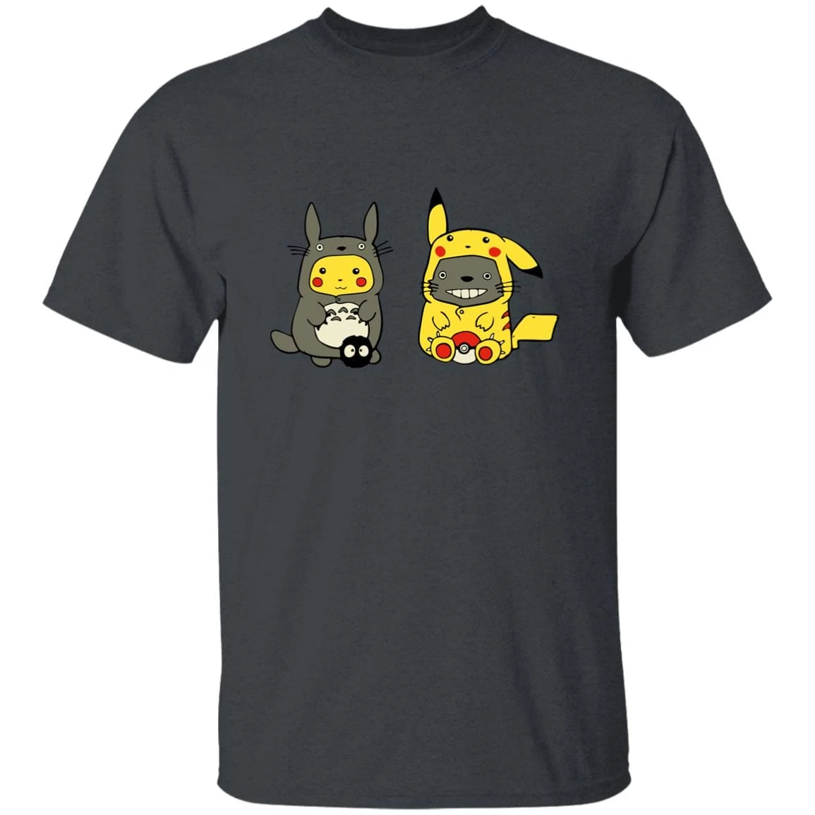 Totoro And Pikachu Cosplaying T Shirt 13 Totoro And Pikachu Cosplaying T Shirt - Image 11