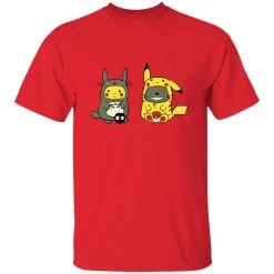 Totoro And Pikachu Cosplaying T Shirt 35 Totoro And Pikachu Cosplaying T Shirt -Ghibli Shop redirect11022022011147 7 1