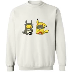 Totoro And Pikachu Cosplaying Sweatshirt 37 Totoro And Pikachu Cosplaying Sweatshirt -Ghibli Shop redirect11022022011152 1 1
