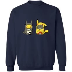 Totoro And Pikachu Cosplaying Sweatshirt 34 Totoro And Pikachu Cosplaying Sweatshirt -Ghibli Shop redirect11022022011152 4 1