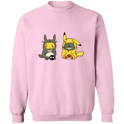 Totoro And Pikachu Cosplaying Sweatshirt 32 Totoro And Pikachu Cosplaying Sweatshirt -Ghibli Shop redirect11022022011153 1