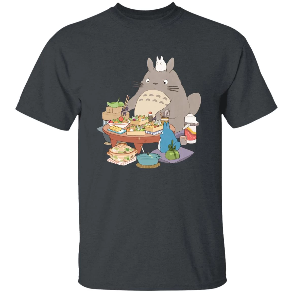 Totoro Family Lunching T Shirt 13 Totoro Family Lunching T Shirt - Image 11
