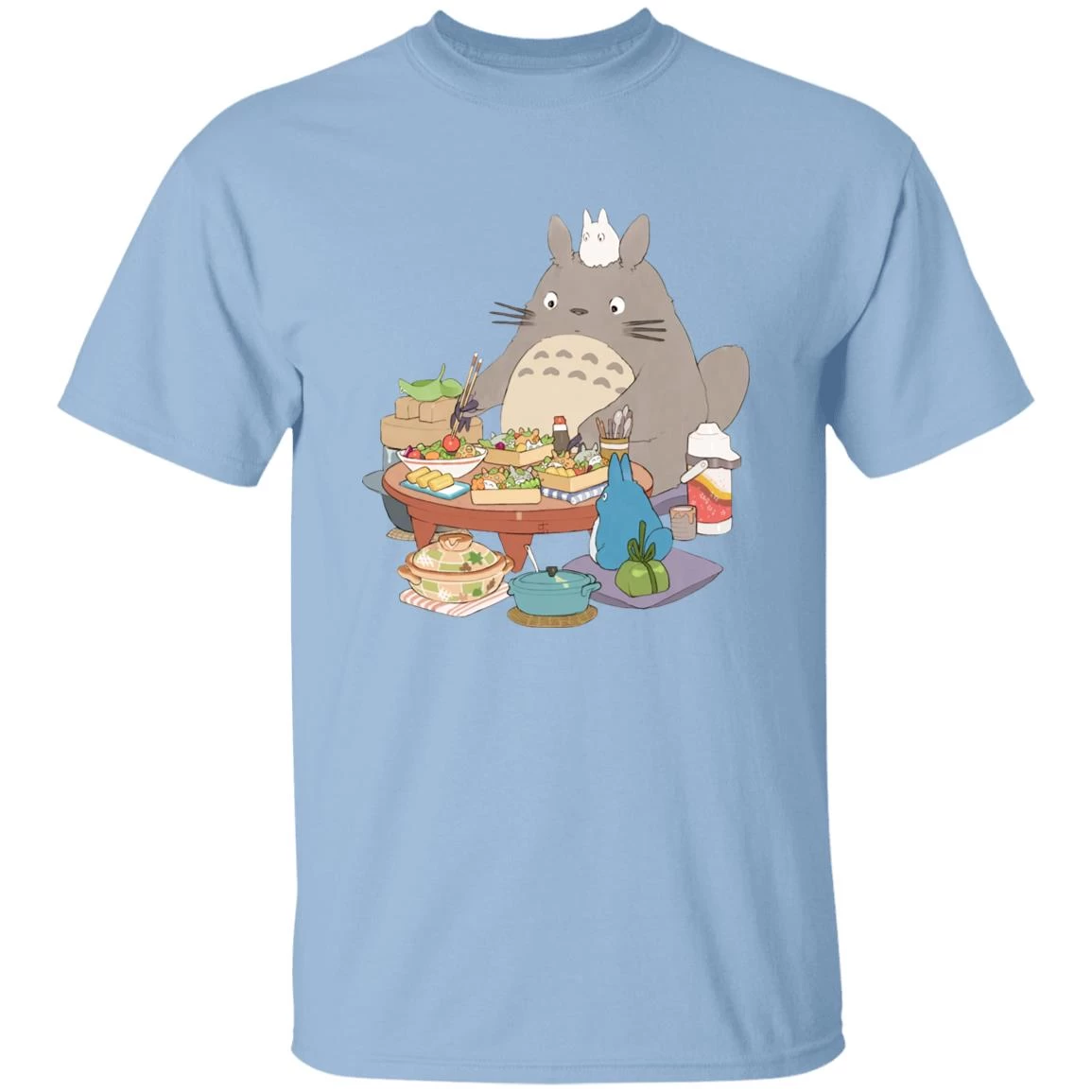 Totoro Family Lunching T Shirt 3 Totoro Family Lunching T Shirt