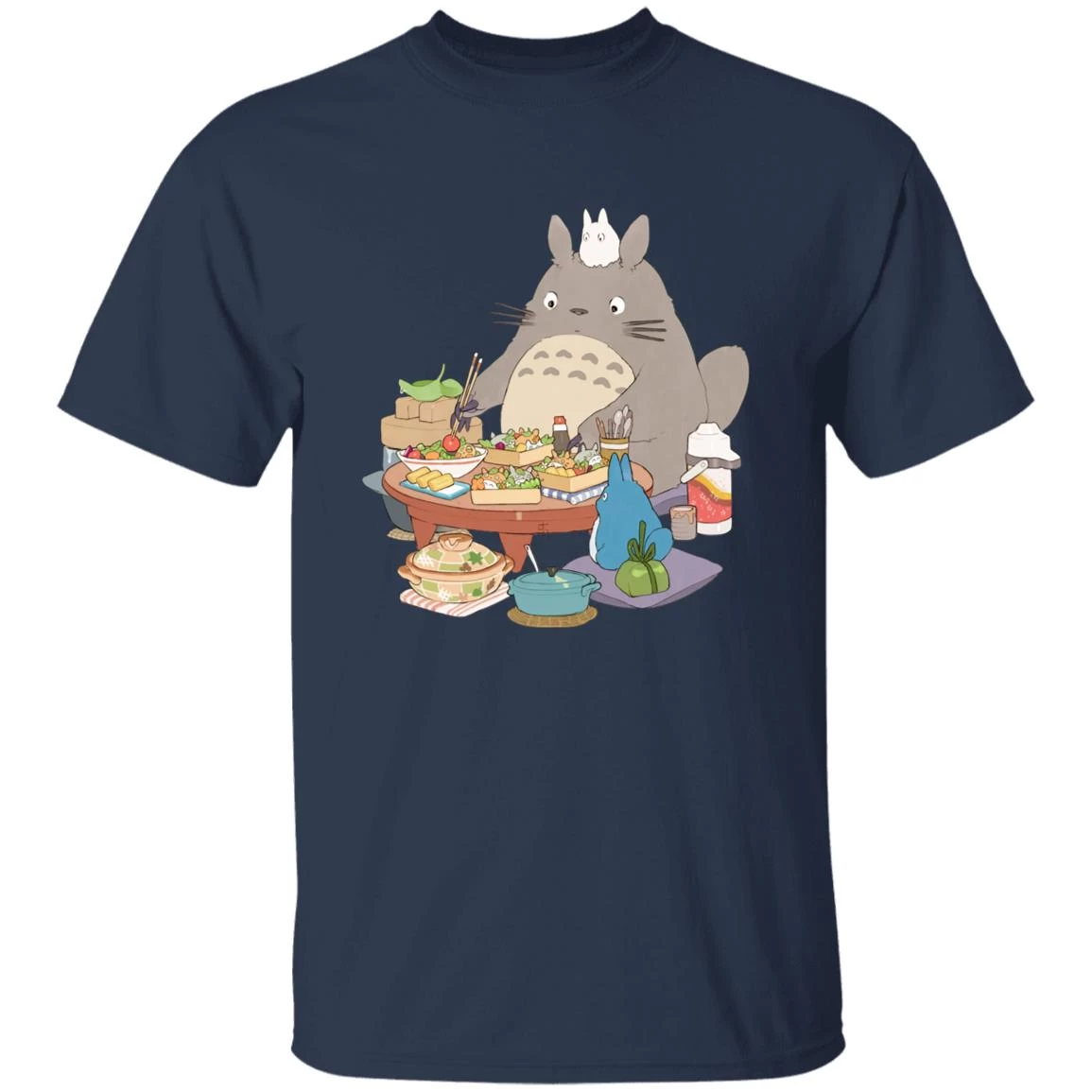 Totoro Family Lunching T Shirt 9 Totoro Family Lunching T Shirt - Image 7