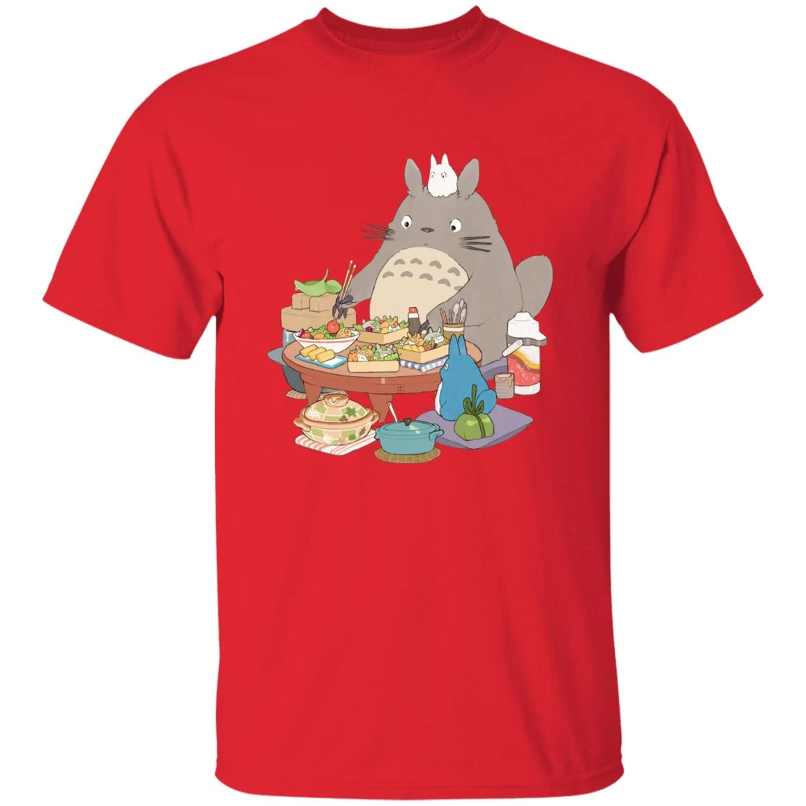Totoro Family Lunching T Shirt 10 Totoro Family Lunching T Shirt - Image 8