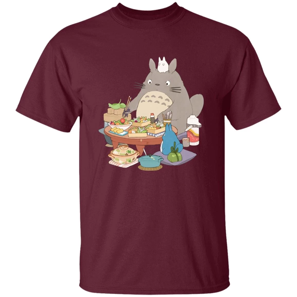 Totoro Family Lunching T Shirt 8 Totoro Family Lunching T Shirt - Image 6