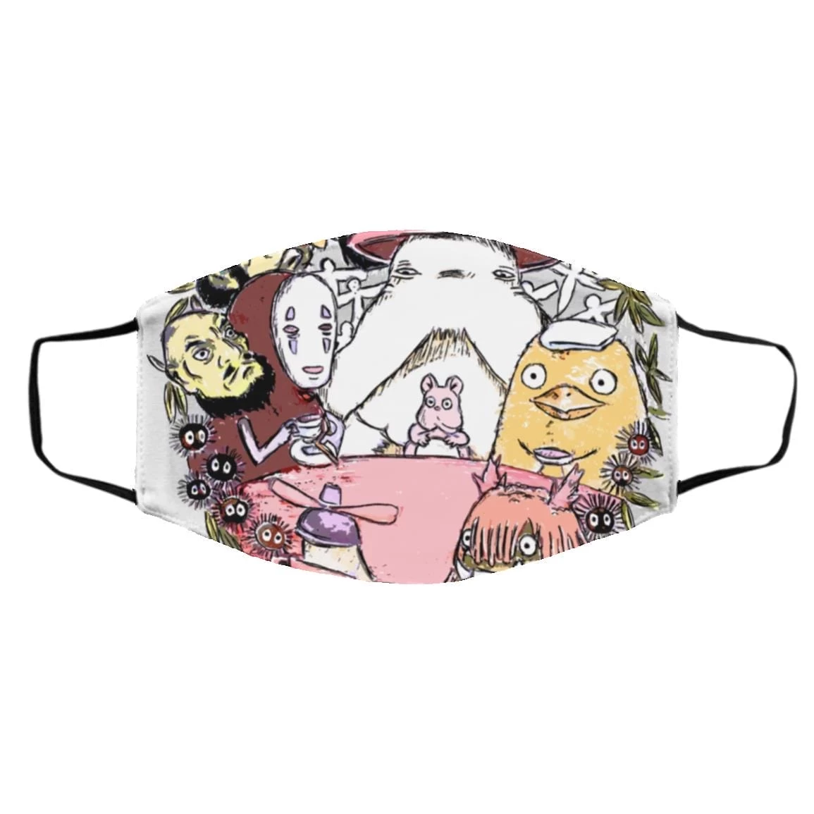 Spirited Away No Face Tea Time Face Mask 3 Spirited Away No Face Tea Time Face Mask