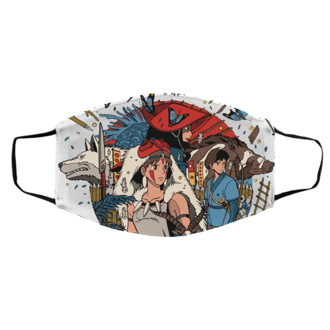 Princess Mononoke Kokyo Face Mask 4 Princess Mononoke Kokyo Face Mask - Image 2