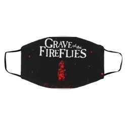 Grave Of The Fireflies Poster Face Mask