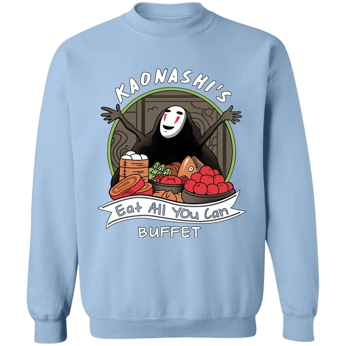 Spirited Away – No Face Kaonashi Buffet Sweatshirt 14 Spirited Away – No Face Kaonashi Buffet Sweatshirt - Image 12