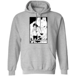Princess Mononoke Black & White Hoodie -Ghibli Shop redirect11262020111130