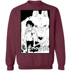 Princess Mononoke Black & White Sweatshirt -Ghibli Shop redirect11262020111154 3 1