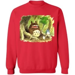 Totoro In Jungle Water Color Sweatshirt 25 Totoro In Jungle Water Color Sweatshirt -Ghibli Shop redirect11262021071100 9 1